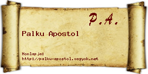 Palku Apostol névjegykártya